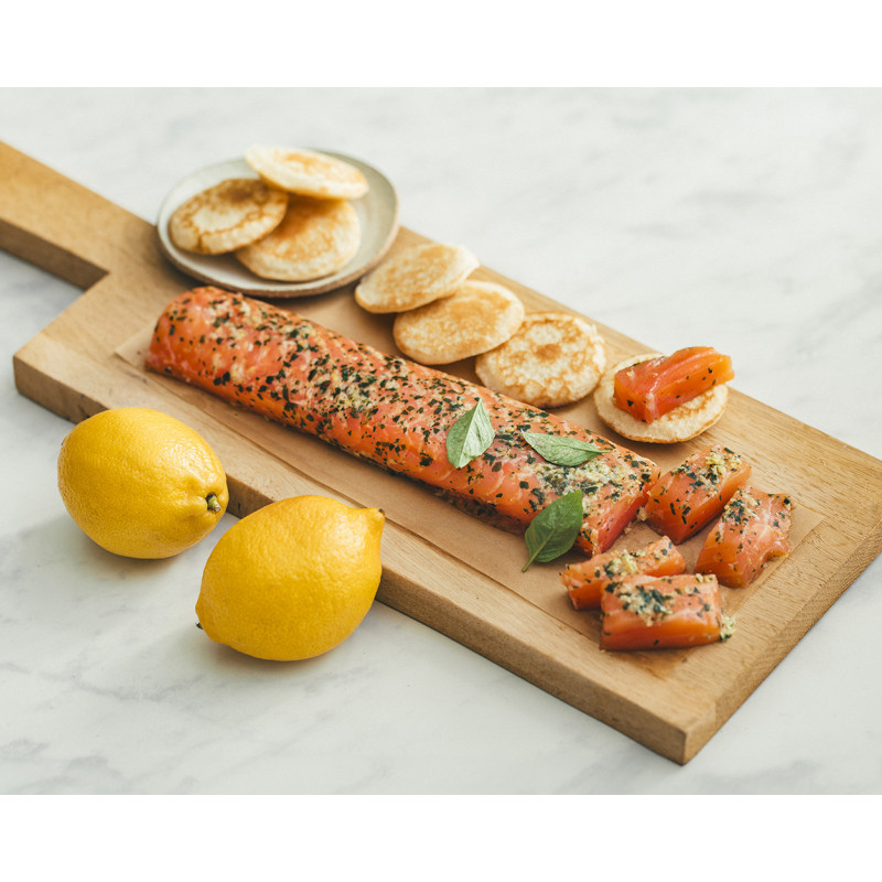 Le Coeur de saumon fumé au citron et basilic 300g