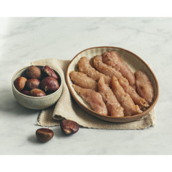 Aiguillettes de poulet aux châtaignes 300g
