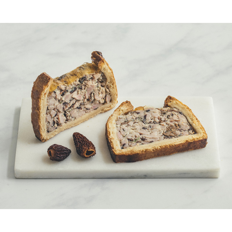 Pâté en croûte volaille morilles 2 tranches 200g