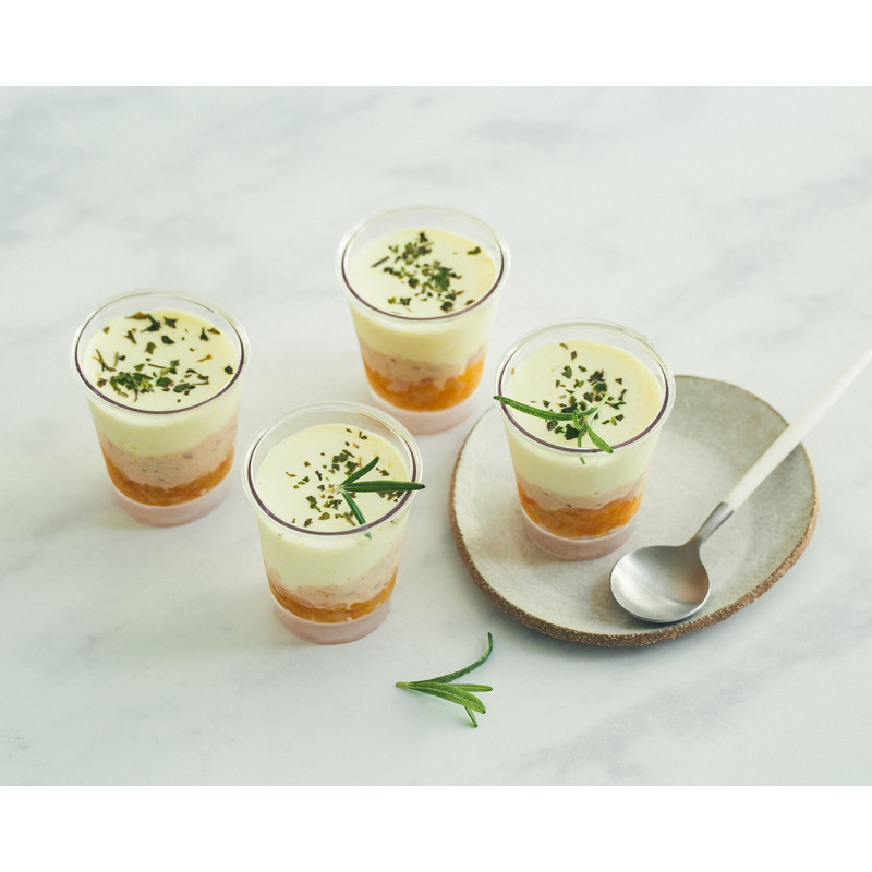 Verrines Cabillaud et pickles de légumes 160g