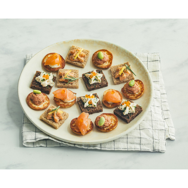 Canapés traiteur mer x 16 toasts 110g