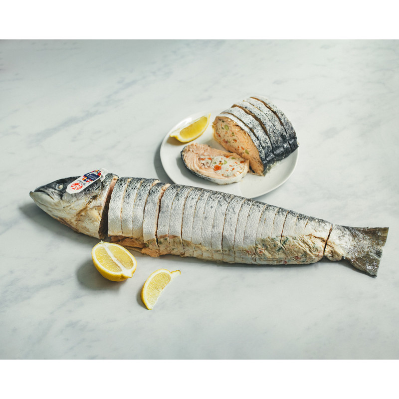 Saumon entier farci prétranché Label Rouge 