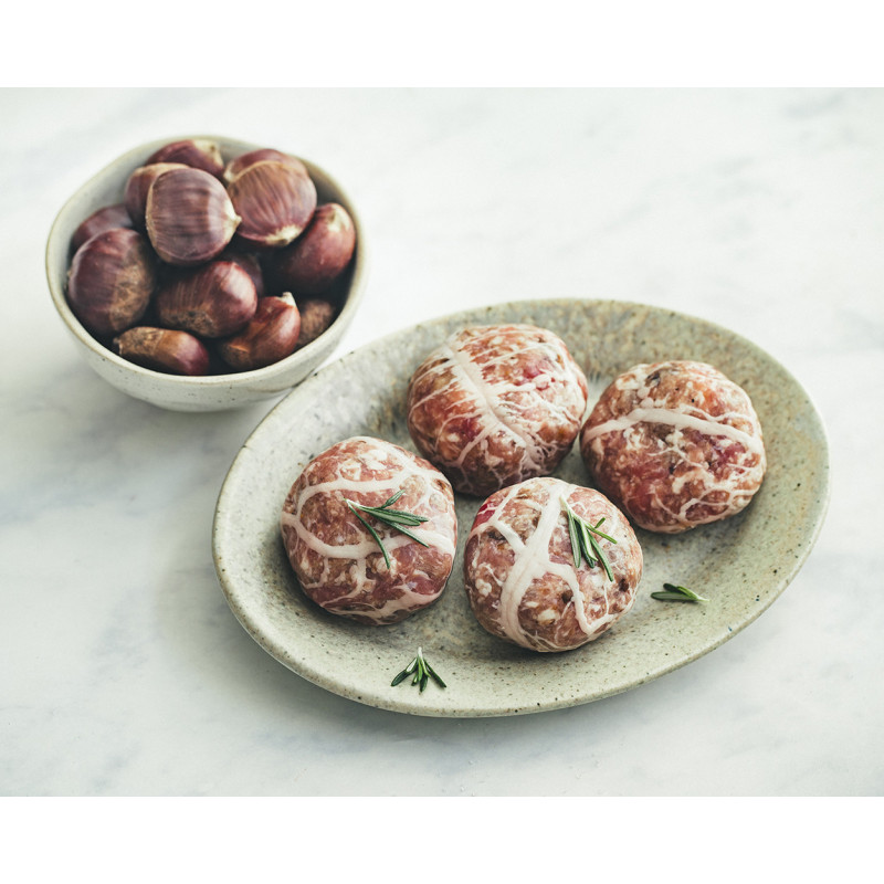 Bouchées de porc aux marrons