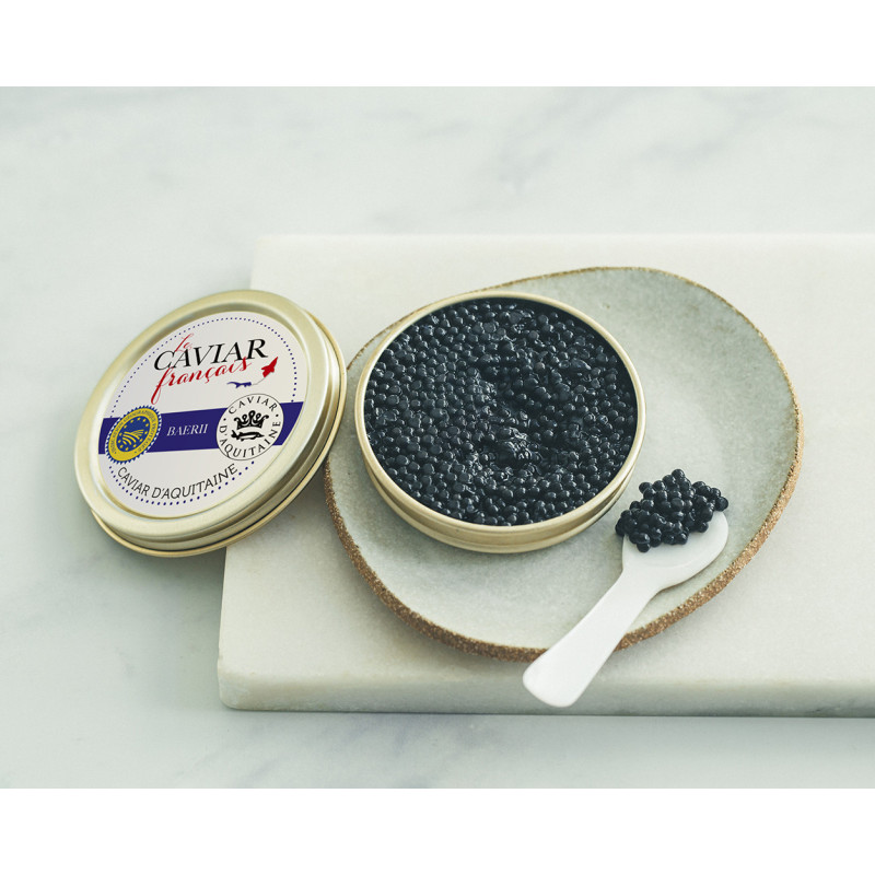 Caviar Baerii IGP caviar d'Aquitaine 30g
